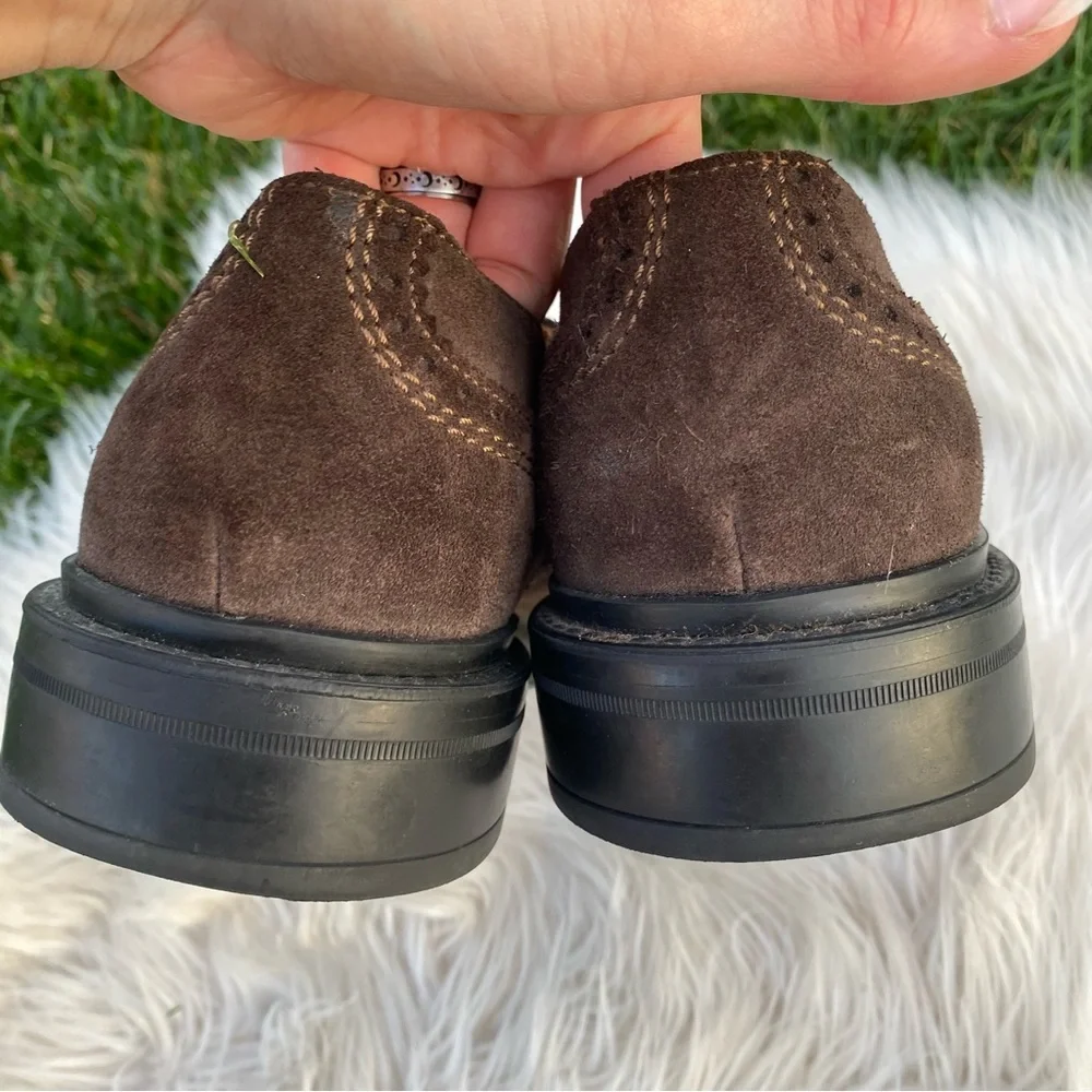 Aquatalia Brown Laceless Oxford 10.5
